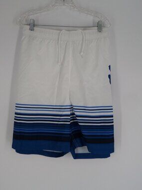 Trader Bay Men's Swim Shorts White and Blue Size XXL NWOT